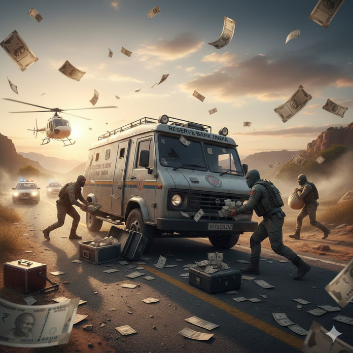 ভারতের কেন্দ্রীয় ব্যাংকের গাড়িতে ডাকাতি