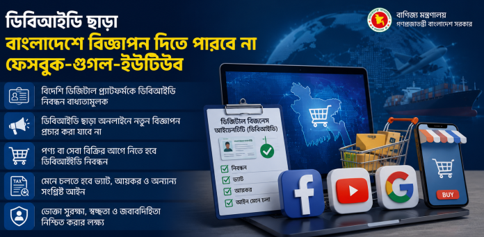 ক্রস-বর্ডার ডিজিটাল বাণিজ্য নীতিমালা ২০২৬-এর খসড়া প্রকাশ করেছে বাণিজ্য মন্ত্রণালয়