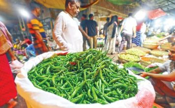 কাঁচামরিচের কেজি ৪০০ টাকা, অস্থির সবজির বাজার pinews24